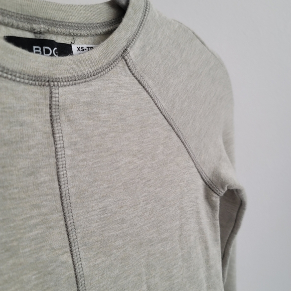 Urban Outfitters BDG XS Green Long Sleeve Skater Dress Fit Flare Casual Mini - Picture 4 of 10